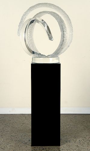 MID CENTURY MODERN LUCITE ORB