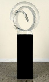 MID CENTURY MODERN LUCITE ORB