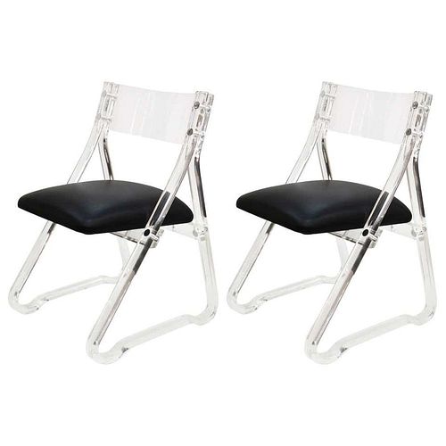 MID-CENTURY MODERN LUCITE SIDE