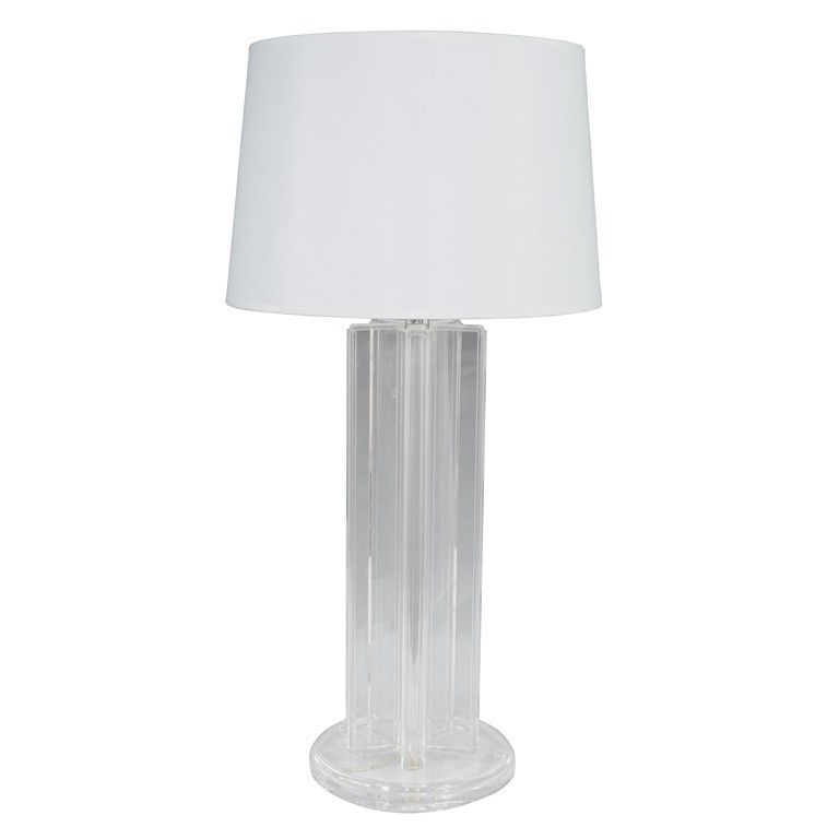 MID-CENTURY MODERN LUCITE TABLE