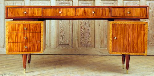 MID CENTURY MODERN MAHOGANY MAPLE