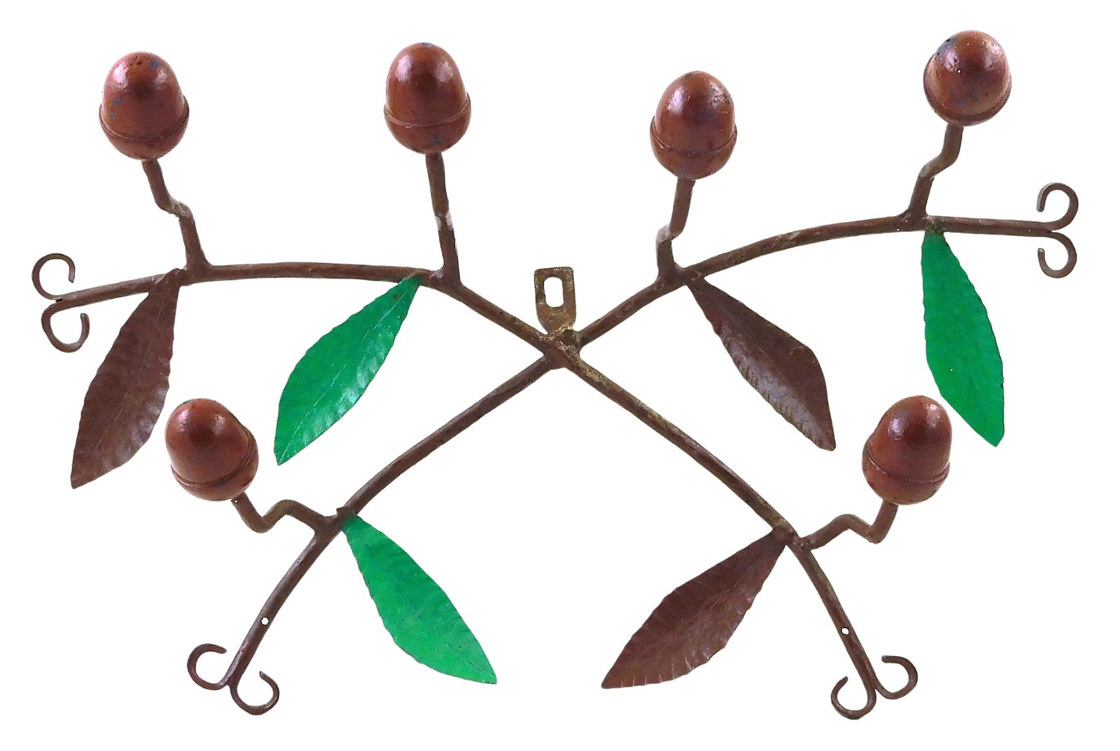 MID-CENTURY MODERN METAL ACORN