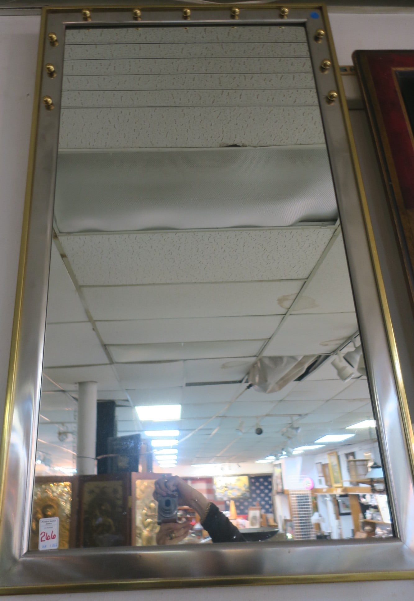 MID-CENTURY MODERN METAL FRAMED