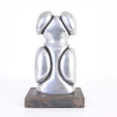 MID CENTURY MODERN METAL SCUPL