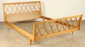 MID CENTURY MODERN OAK FULL BE