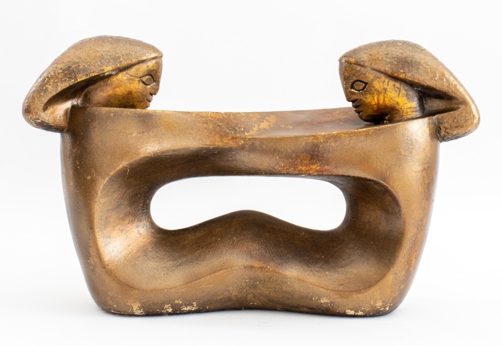 MID-CENTURY MODERN PATINATED