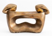 MID-CENTURY MODERN PATINATED P