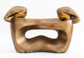 MID-CENTURY MODERN PATINATED P