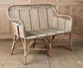 MID CENTURY MODERN RATTAN BAMB