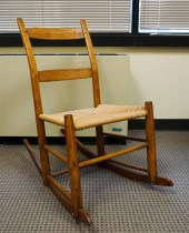 MID-CENTURY MODERN RATTAN SEAT