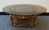 MID-CENTURY MODERN RATTAN SMOK