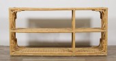 MID CENTURY MODERN RATTAN TIER