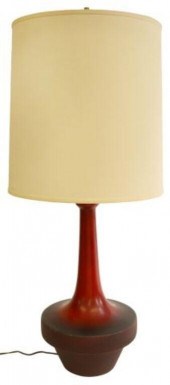 MID-CENTURY MODERN RED POTTERY