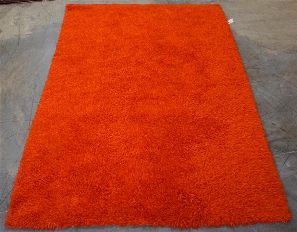 MID-CENTURY MODERN RED RYA RUG, 7