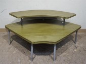 MID-CENTURY MODERN SATIN GREEN
