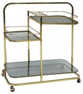MID-CENTURY MODERN SMOKED GLAS