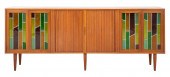 MID CENTURY MODERN STAINED GLA