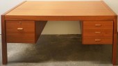 MID-CENTURY MODERN TEAK DESK,