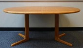 MID-CENTURY MODERN TEAK OVAL E