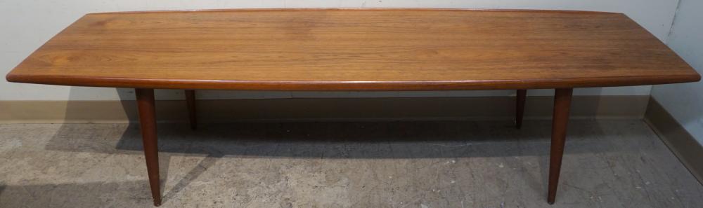 MID-CENTURY MODERN TEAK SURFBOARD