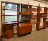 MID-CENTURY MODERN TEAK WALL U