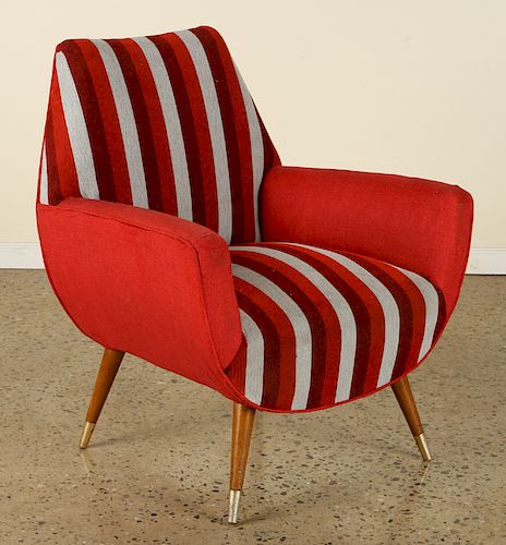MID CENTURY MODERN UPHOLSTERED CLUB