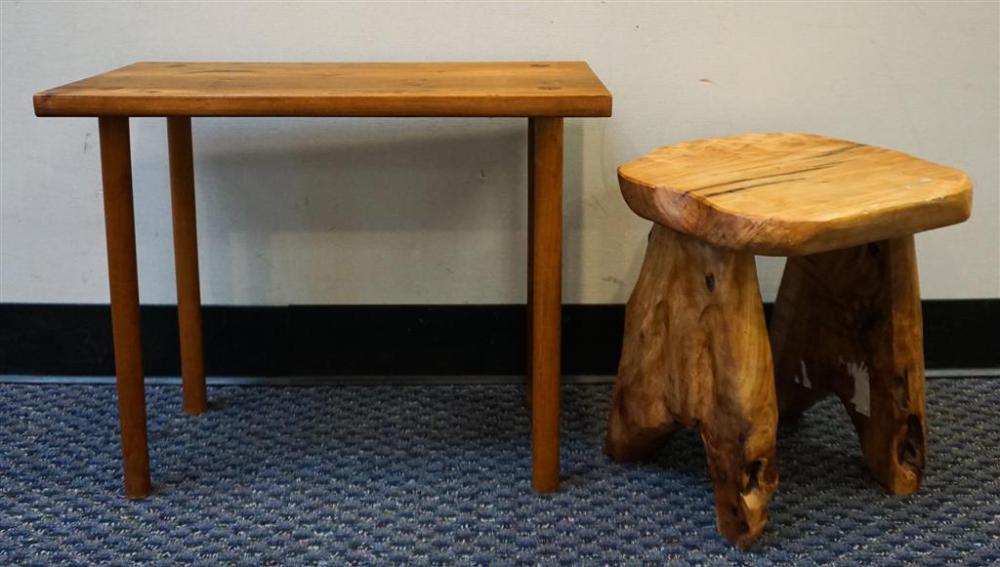 MID-CENTURY MODERN WALNUT BENCH AND