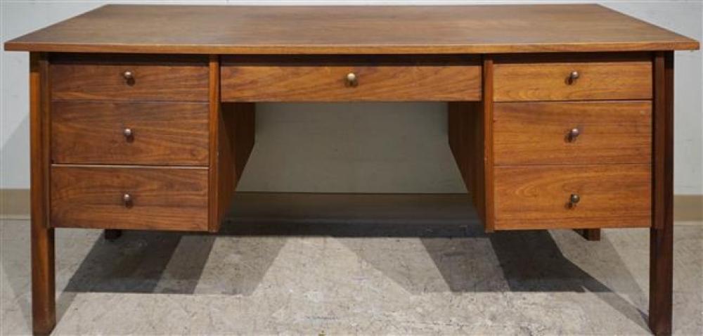 MID-CENTURY MODERN WALNUT DOUBLE