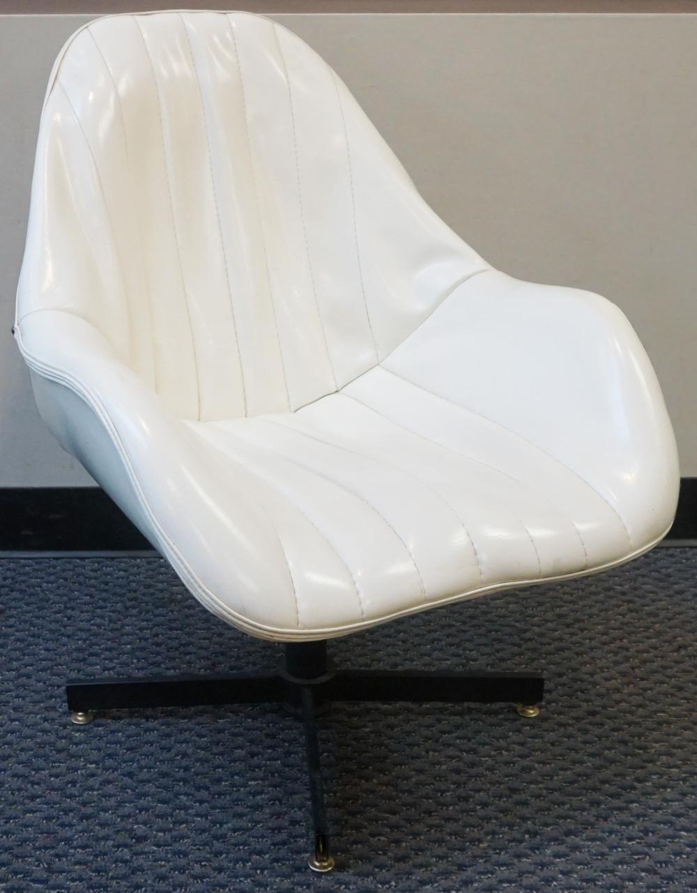 MID-CENTURY MODERN WHITE VINYL