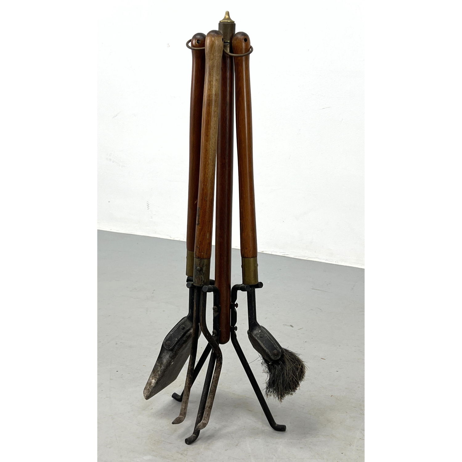 Mid Century Modern Wood and Iron