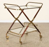 MID CENTURY MODERN WOOD AND BR