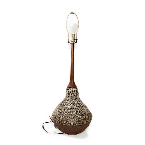 MID CENTURY MODERN WOOD AND CERAMIC