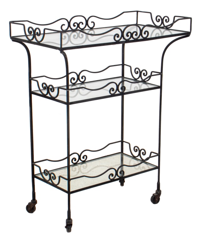 MID-CENTURY MODERN WROUGHT IRON