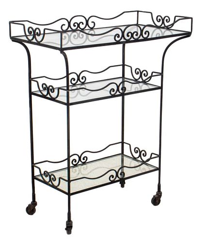 MID-CENTURY MODERN WROUGHT IRON