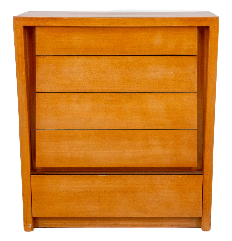 MID-CENTURY MODERNAGE BLOND WOOD
