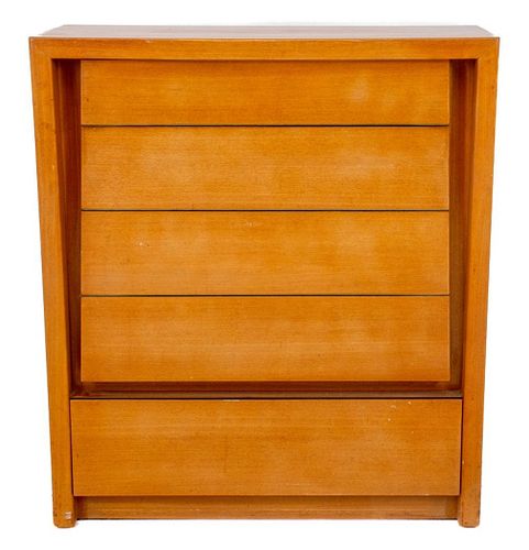 MID-CENTURY MODERNAGE BLOND WOOD