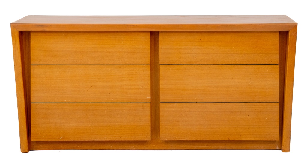 MID-CENTURY MODERNAGE BLOND WOOD