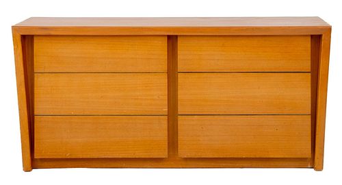 MID-CENTURY MODERNAGE BLOND WOOD