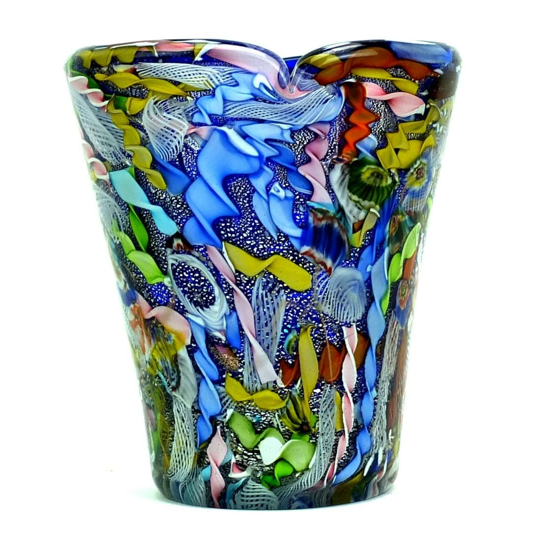 MID CENTURY MURANO GLASS VASEMid