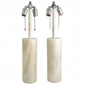 MID-CENTURY NESSEN WHITE MARBL