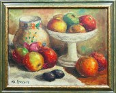 MID CENTURY OIL CANVAS STILL L