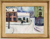 MID CENTURY OIL ON ARTIST BOAR