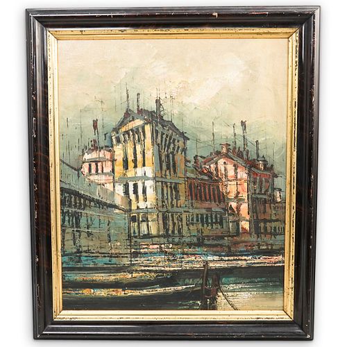 MID CENTURY OIL ON BOARD