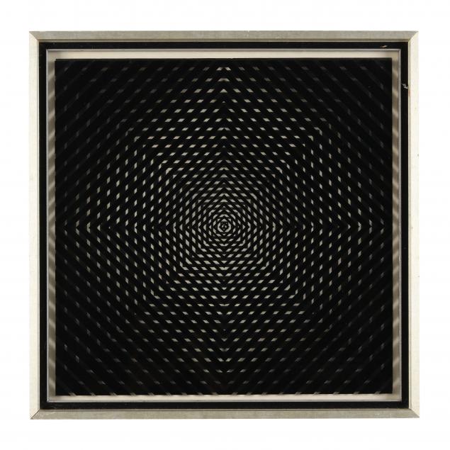 MID-CENTURY OPTIC SERIGRAPH ON
