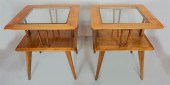 MID-CENTURY PAIR OF SIDE TABLE