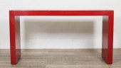 MID CENTURY PARSONS STYLE RED