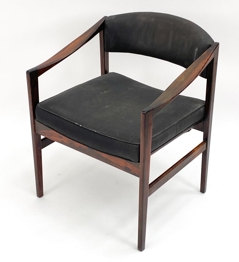 MID-CENTURY ROSEWOOD ARMCHAIR ATTR.