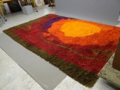 Mid Century Rya rug. 8' 1'' x