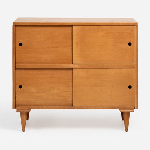 MID-CENTURY SLIDING-DOOR CABINETA