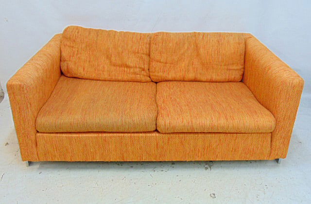 MID CENTURY SOFA WITH STEEL FRAME